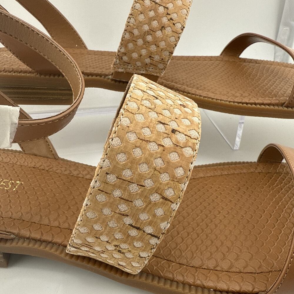 Nine West Xenosa Womens Beige Brown Sandals Size 10 NWB - Picture 3 of 11